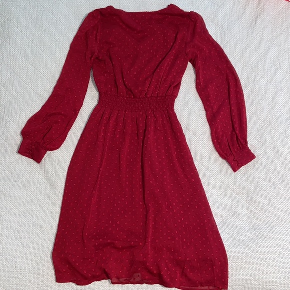 ABS maroon dress small petite - Picture 2 of 5